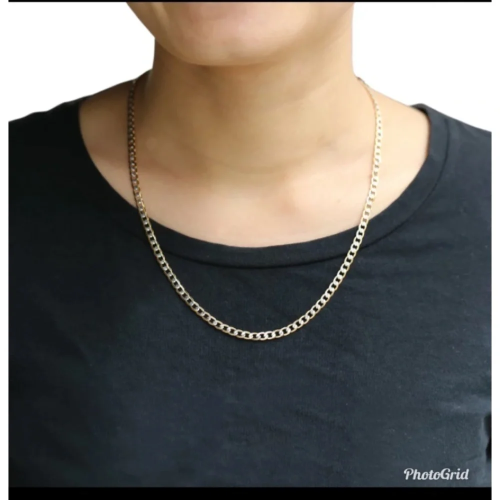 Gold and Silver Plated Link Chain Necklace